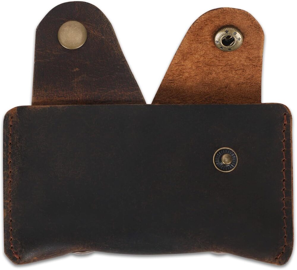 9308 Slim Leather Card Holder, Minimalist Credit Card Wallet, Front Pocket